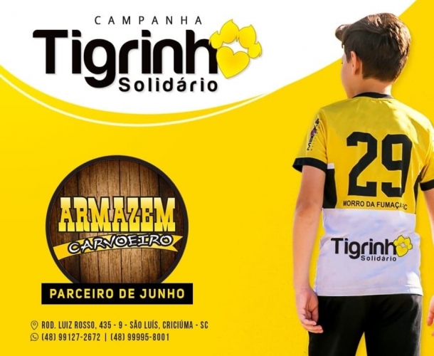 Armazém Carvoeiro é o novo parceiro do Tigrinho Solidário