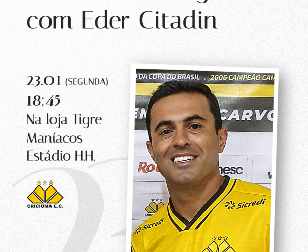 Atacante Eder participa de sessão de autógrafos na Tigre Maníacos