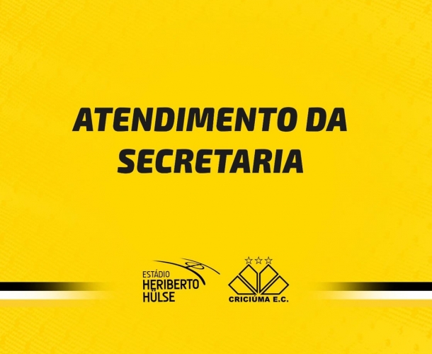 Atendimento da secretaria do clube