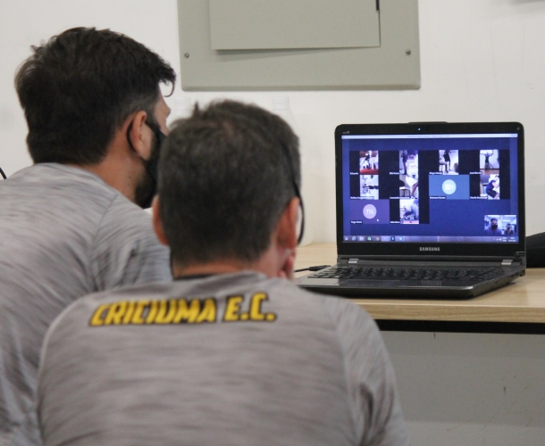 Atletas remanescentes participam de treinamentos on-line