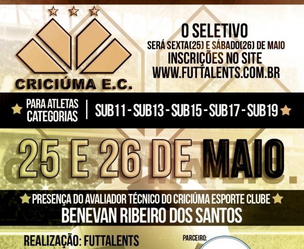 Avaliações para as categorias de base em Curitiba