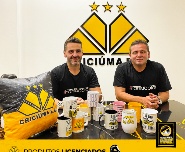 CANECAS DO CRICIÚMA COM PLAYLIST DO SPOTIFY