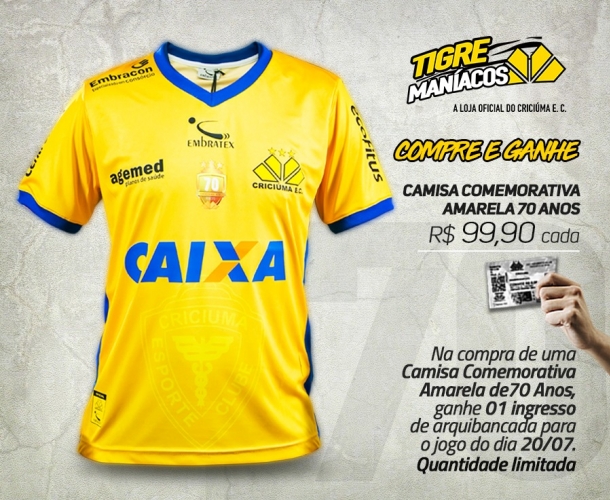 Compre camisa e ganhe ingresso