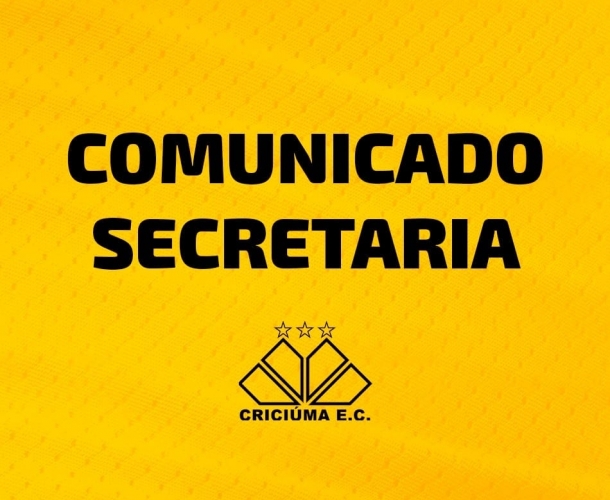 Comunicado da Secretaria