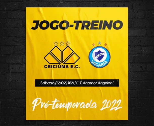 Criciúma agenda jogo-treino contra o Glória de Vacaria
