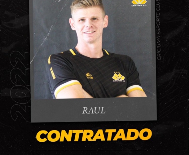 Criciúma anuncia a contratação do goleiro Raul