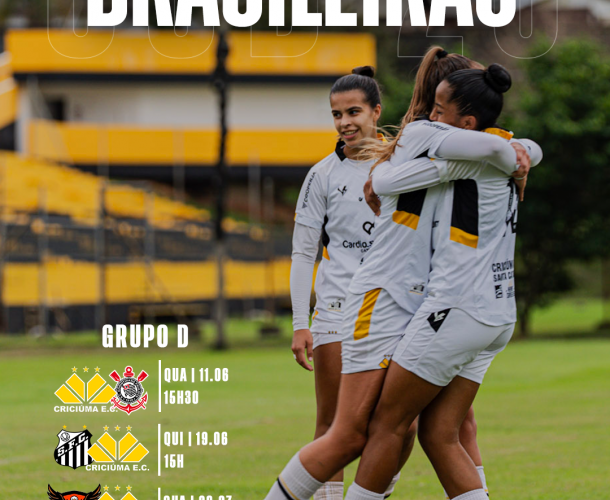 Criciúma conhece adversários e regulamento do Brasileirão Feminino Sub-20
