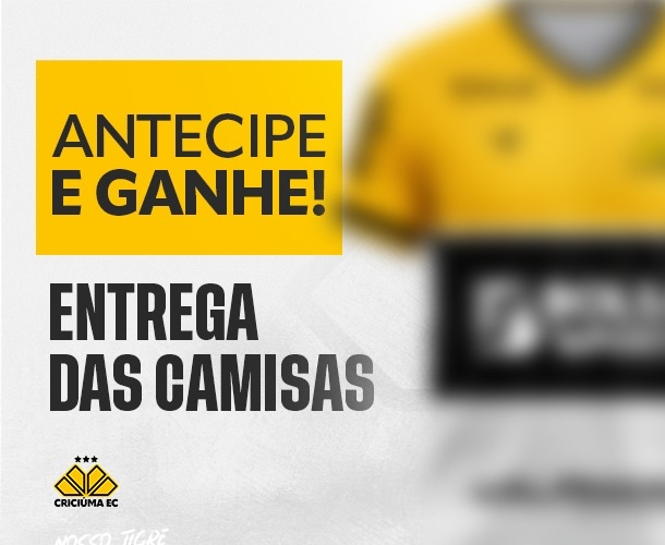 Criciúma inicia entrega das camisas da promoção de quitação anual de sócios 2026