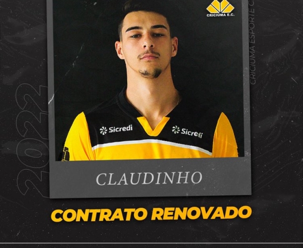 Criciúma renova com o lateral Claudinho