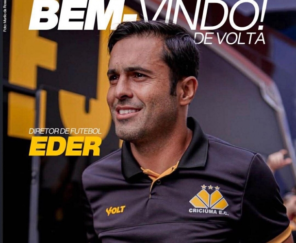 Eder é o novo diretor de futebol do Criciúma