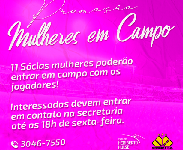Entrada em campo especial no domingo
