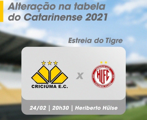 FCF altera jogos da 1ª fase do Catarinense 2021