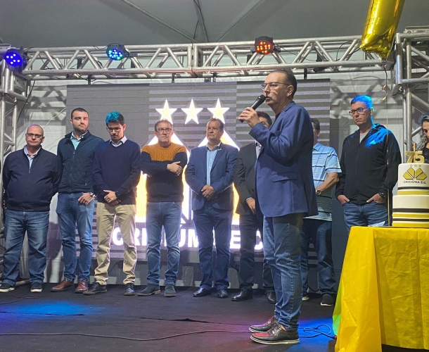 Festa e homenagens para comemorar os 75 anos do Criciúma E.C.