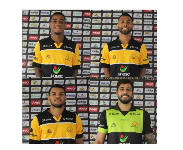 Goleiro Alisson e atacantes Uilliam Barros, Gabriel Silva e Pedrinho são apresentados