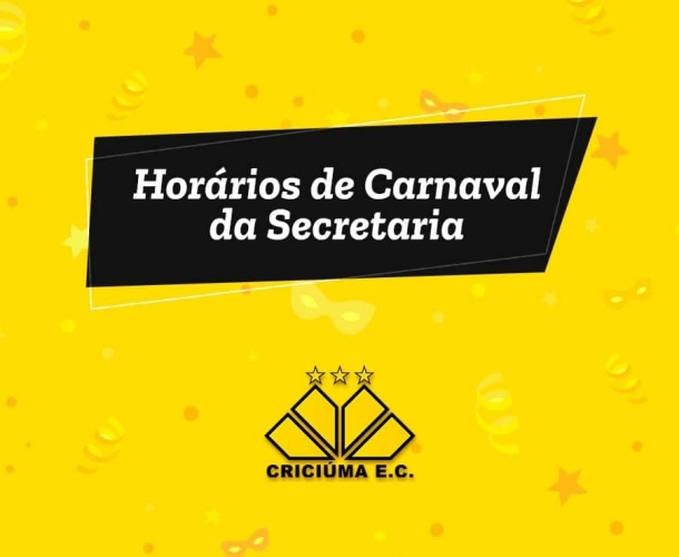 Horário de Carnaval da secretaria