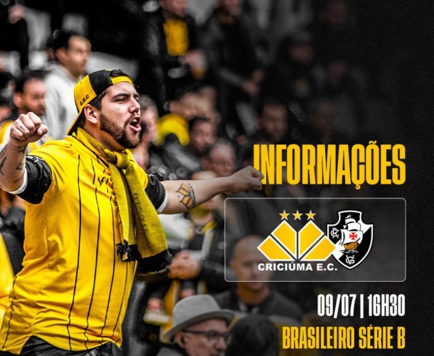 Informações para Criciúma x Vasco