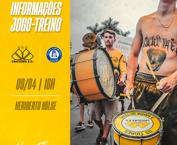 Informações para o jogo-treino no Majestoso
