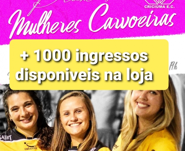 Mais mil ingressos liberados para mulheres