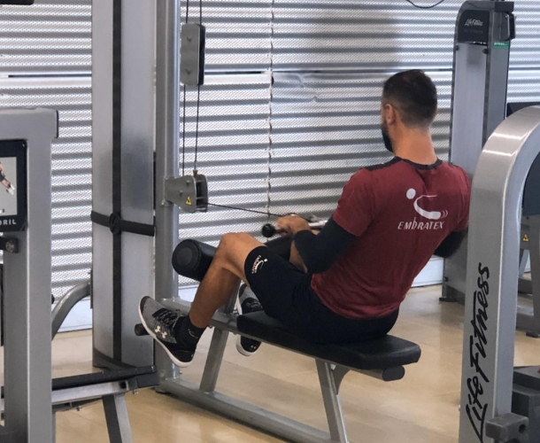 No CT, Tigre realiza treino de força