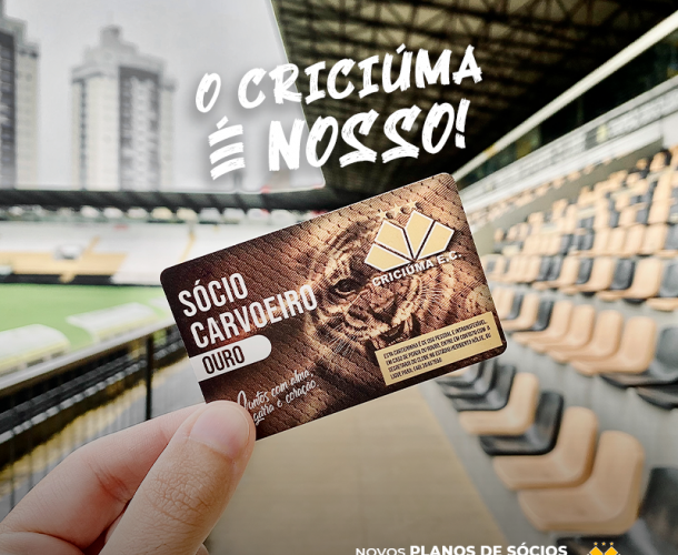 “O Criciúma é nosso!”: Tigre lançará novidades nos planos de sócio