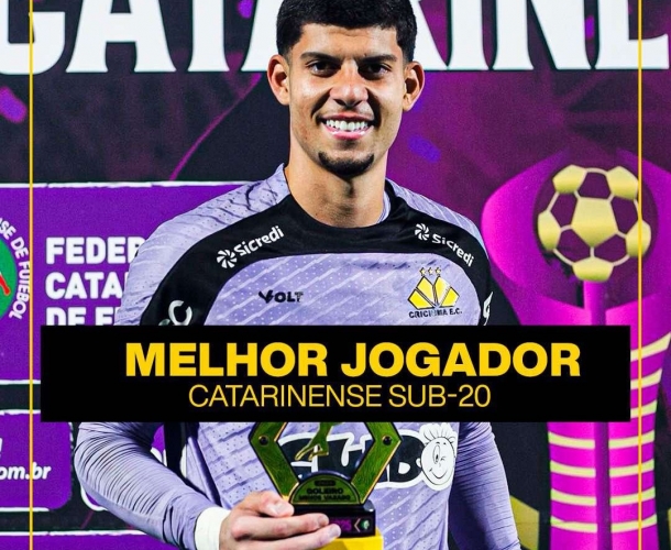 Pedro é eleito o melhor jogador do Catarinense Sub-20