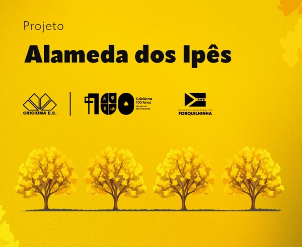 PLANTIO DE 100 IPÊS AMARELOS CELEBRA DIA DA ÁRVORE E CENTENÁRIO DE CRICIÚMA