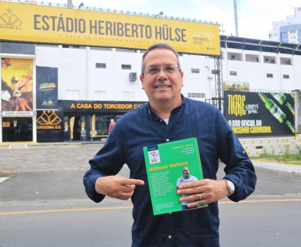 Polidoro Júnior lançará livro sobre Adilson Heleno