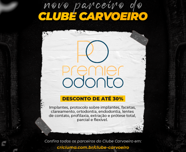 Premier Odonto é a nova parceira do Clube Carvoeiro