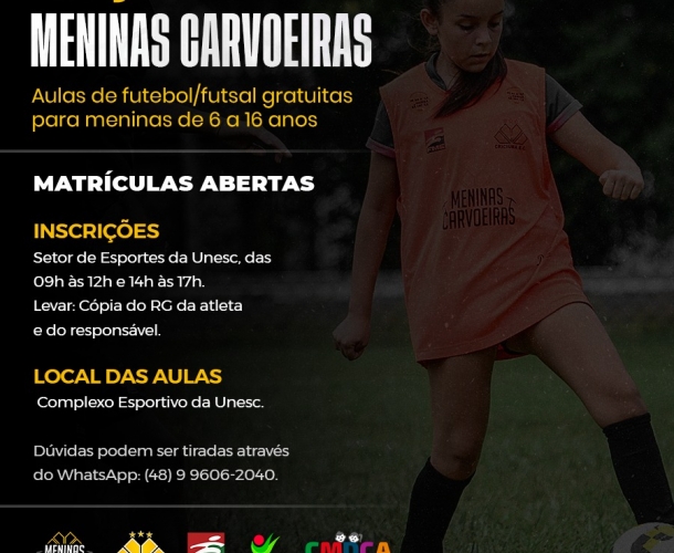 Projeto Meninas Carvoeiras retoma aulas para meninas de 6 a 16 anos