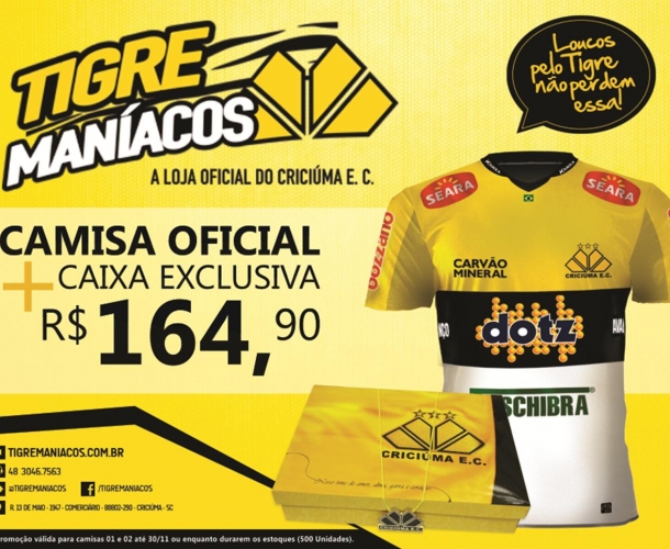 Promoção compre a camisa e ganhe uma caixa