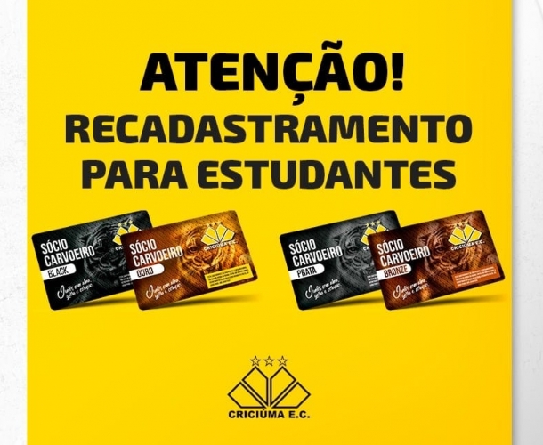 Recadastramento dos sócios estudantes