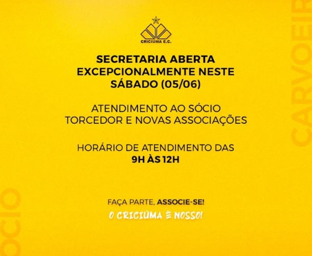 Secretaria aberta neste sábado