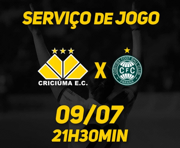 Serviço de jogo para Criciúma e Coritiba