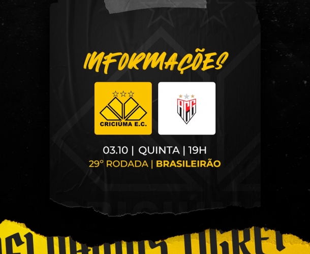 SERVIÇO DE JOGO PARA CRICIÚMA X ATLÉTICO GO