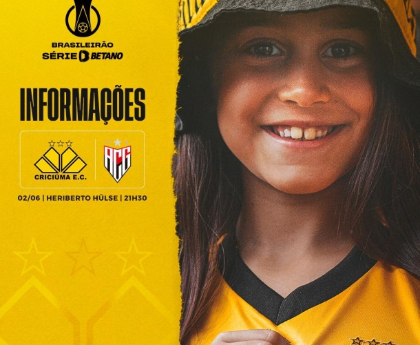 Serviço de jogo para Criciúma x Atlético Goianiense