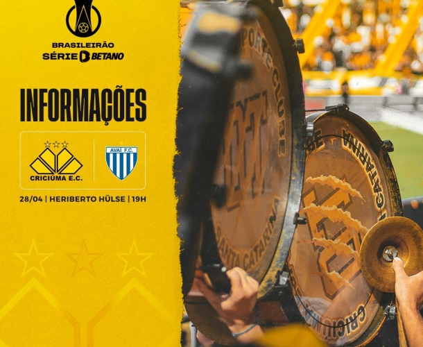 Serviço de jogo para Criciúma x Avaí
