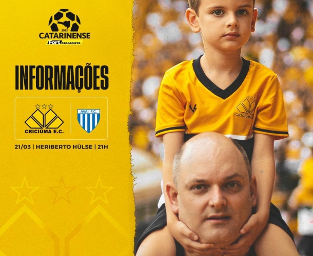 Serviço de jogo para Criciúma x Avaí