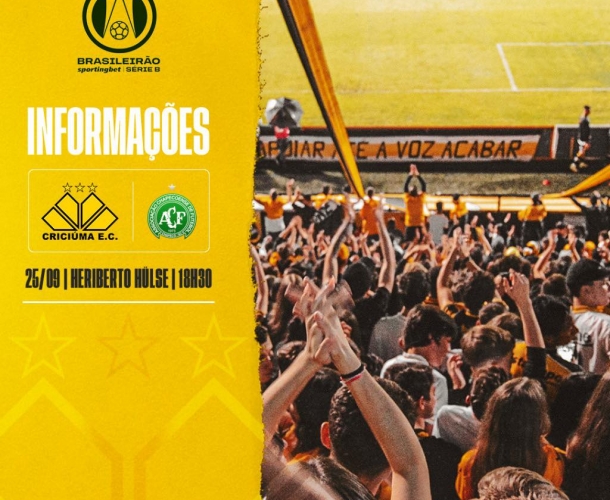 Serviço de jogo para Criciúma x Chapecoense