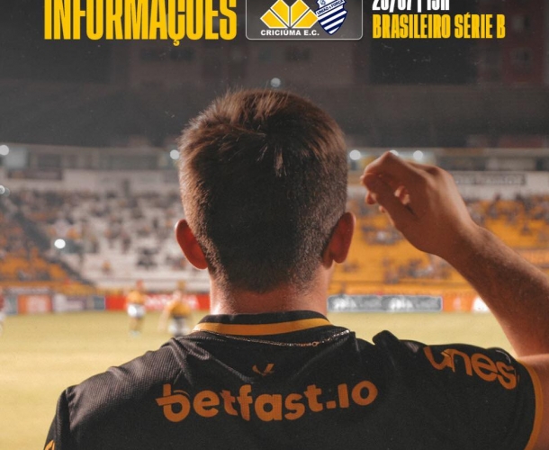 Serviço de jogo para Criciúma x CSA