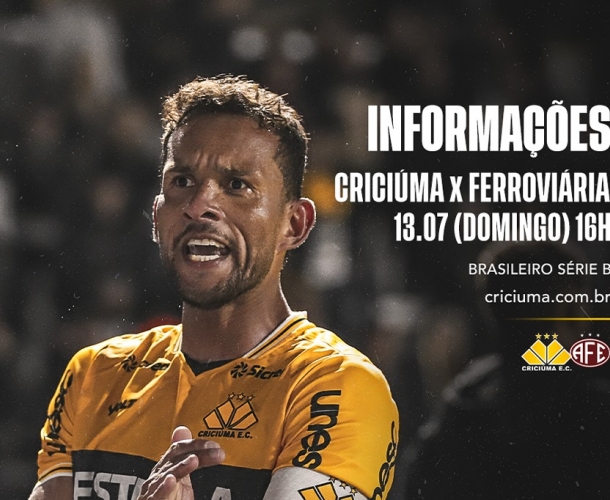 SERVIÇO DE JOGO PARA CRICIÚMA X FERROVIÁRIA