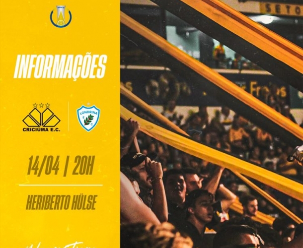 Serviço de jogo para Criciúma x Londrina