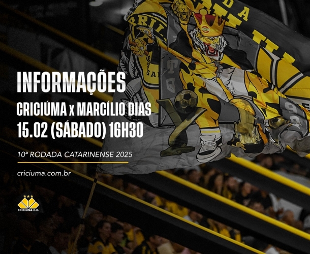 SERVIÇO DE JOGO PARA CRICIÚMA x MARCILIO DIAS