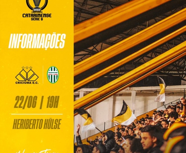 Serviço de jogo para Criciúma x Metropolitano