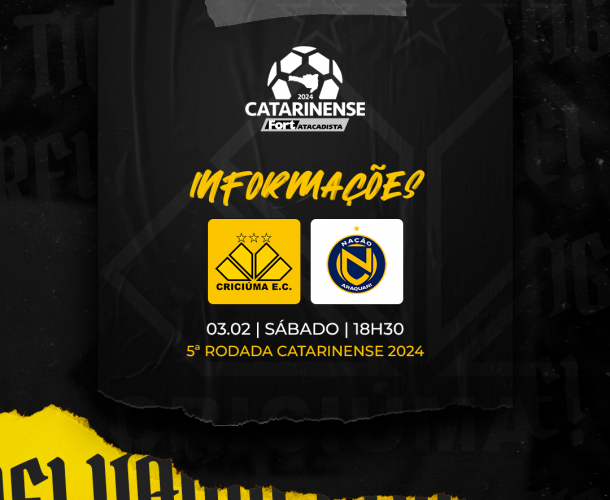 Serviço de jogo para Criciúma x Nação 
