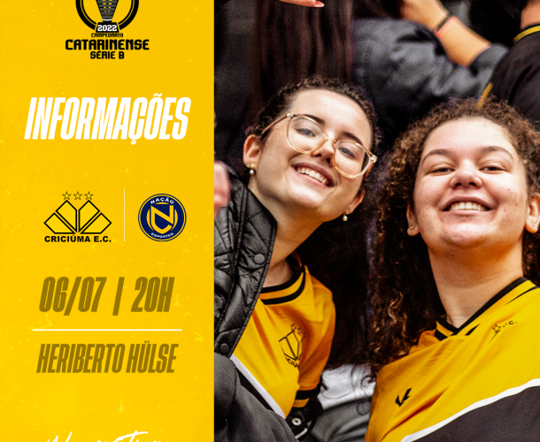Serviço de jogo para Criciúma x Nação