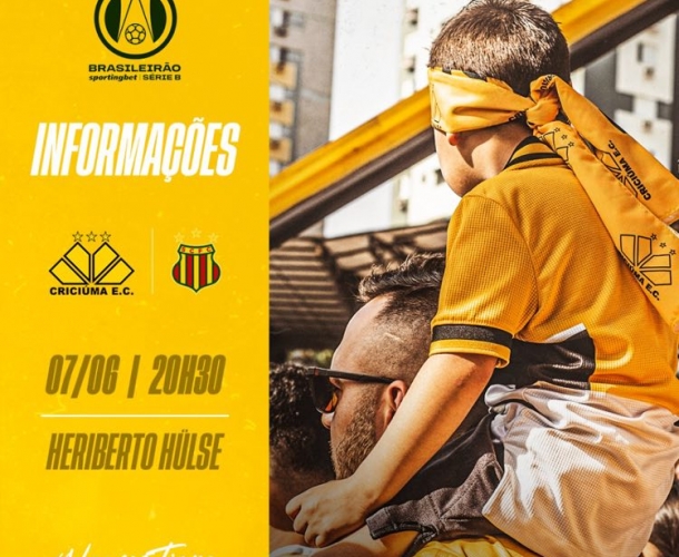 Serviço de jogo para Criciúma x Sampaio Corrêa