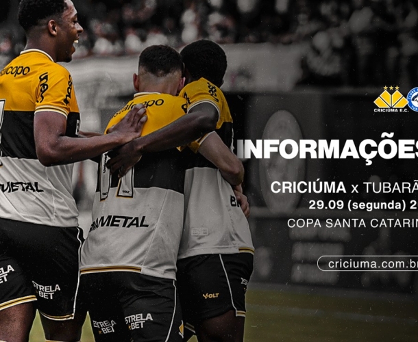 SERVIÇO DE JOGO PARA CRICIÚMA X TUBARÃO