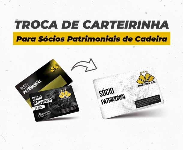 Sócios Patrimoniais de Cadeira devem trocar suas carteirinhas