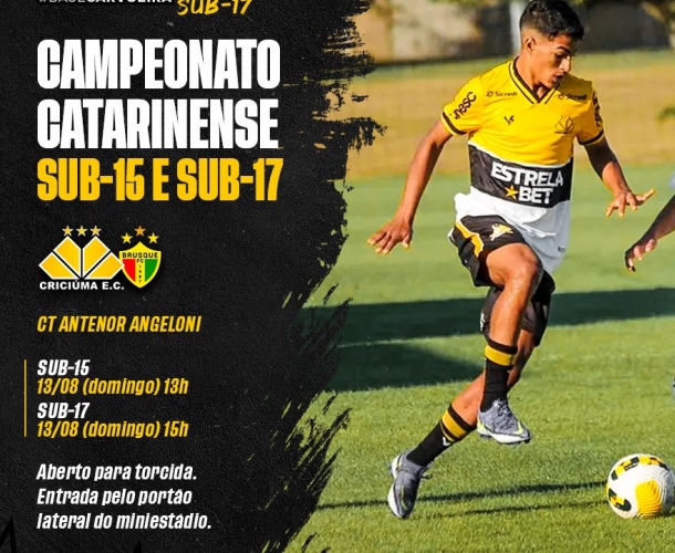 Sub-15 e Sub-17 jogam domingo no CT