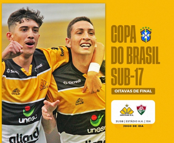 Sub-17 recebe o Fluminense na ida da Copa do Brasil